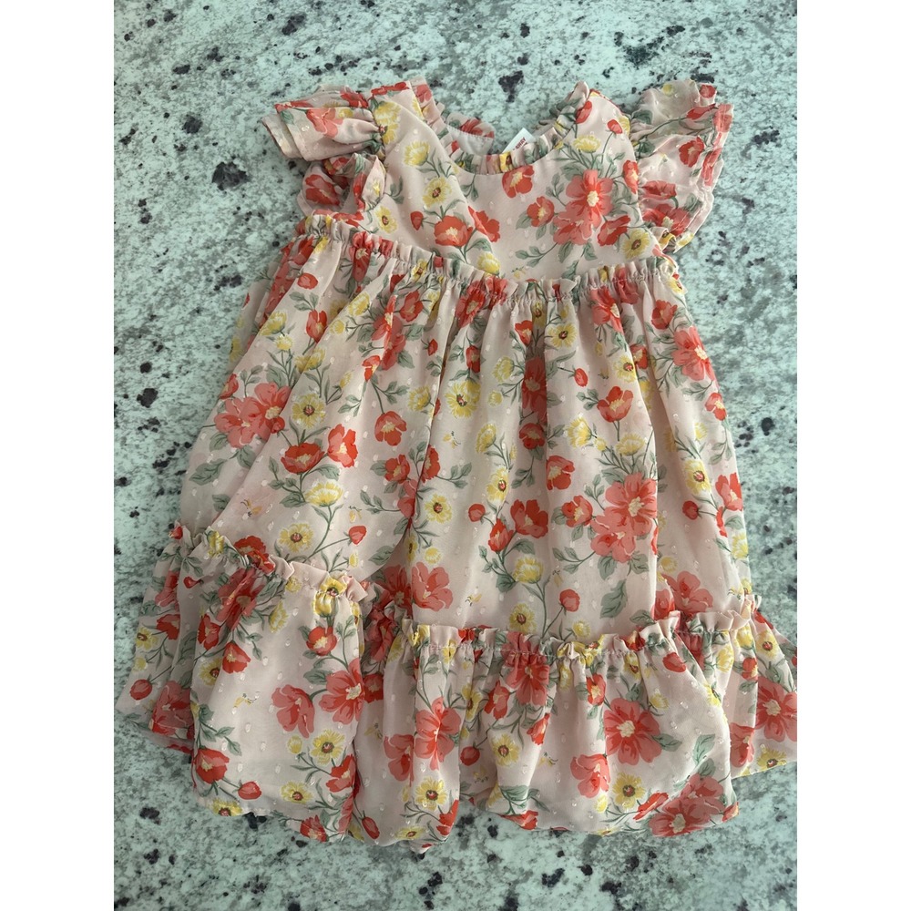 Christian Siriano pink floral kids dress 3t
